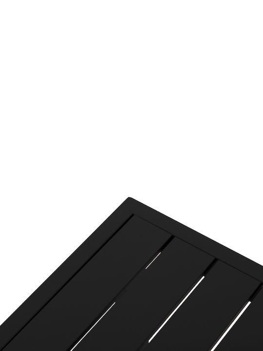 Sentry Auxiliary Outdoor Free Standing Aluminum Table Dark Grey 87x43xcm