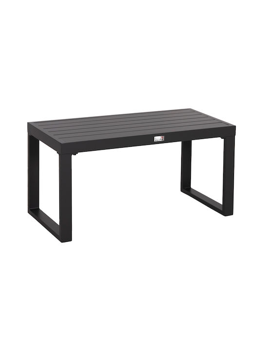 Sentry Auxiliary Outdoor Free Standing Aluminum Table Dark Grey 87x43xcm