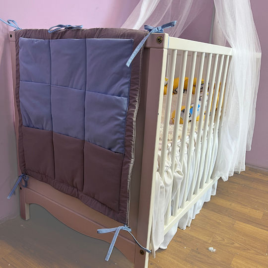 Nursery Storage Basket Crib Bumper Blue