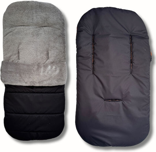 Stroller Footmuff with Fleece Lining Black