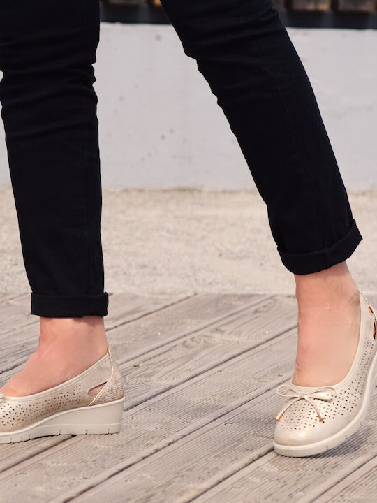 Anatomic Leather Ballerinas Beige