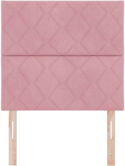 vidaXL Stoff-Kopfkissen für Bett Rosa 200cm