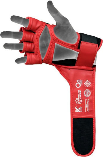 Grappling Gloves Aura Plus T-17 Red Black L