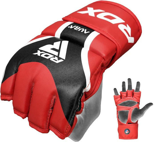 Grappling Gloves Aura Plus T-17 Red Black L
