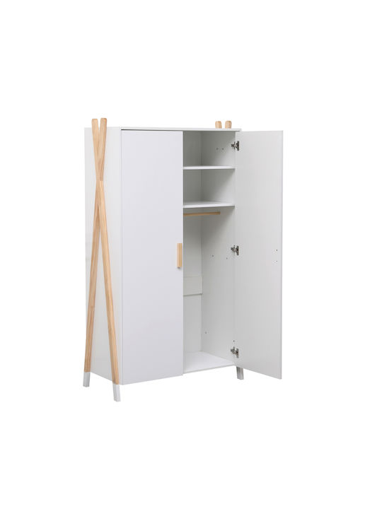 Paschal Двойна врата Нтoулάпа Бяла 96x44x170см