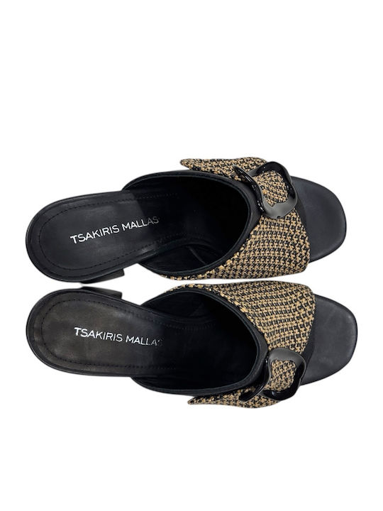 Mules with Heel in Black Color
