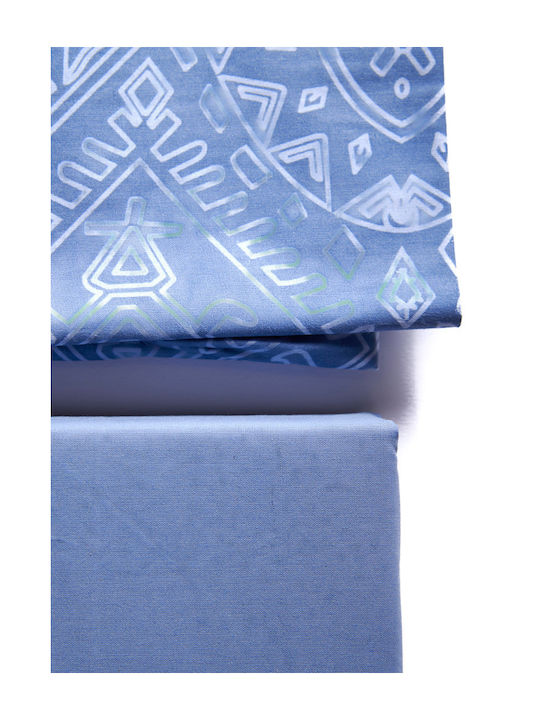 Comfort Σετ Σεντόνια King Size 270x245εκ. Μπλε (4τμχ)