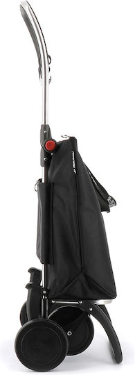 Shopping Trolley Black 64.5x64.5x100.5cm