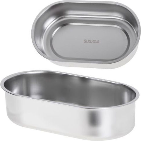 Adler Electric Lunch Box Inox Thermo Grey With Compartments 800ml