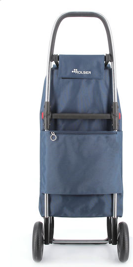 Stoff Einkaufswagen Klappbar Blau 43x19x104.5cm