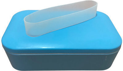 Excellent Houseware Cutie pentru Mâncare Plastic Albastru Potrivit pentru Cuptor cu Microunde 19x12.5cm 1buc