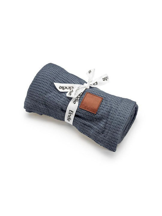 Elodie Details Blanket Nursery Swaddling Blankets Knitted Blue 75x100cm