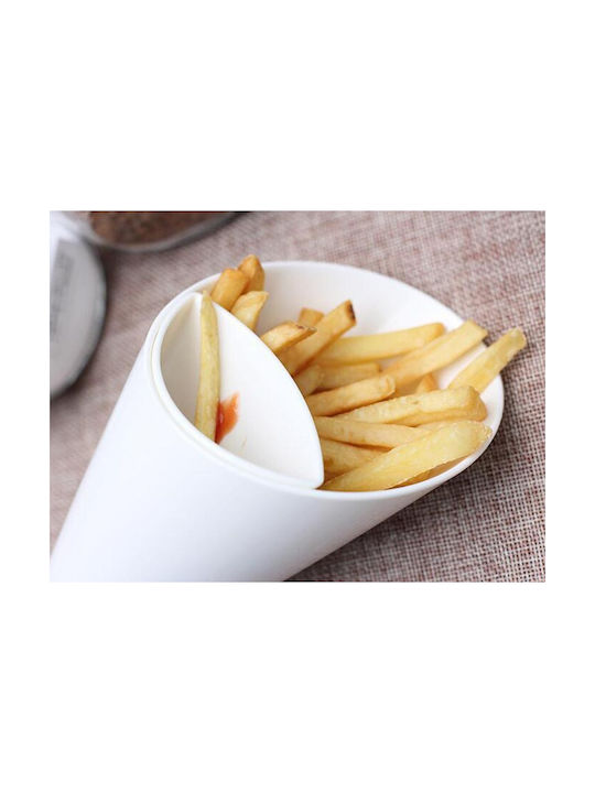 Serving Bowl Round Plastic White with Diameter 16.5cm