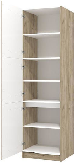 Bd 60 Bodenstehender Schrank Grey Oak-sand 60x58x215cm