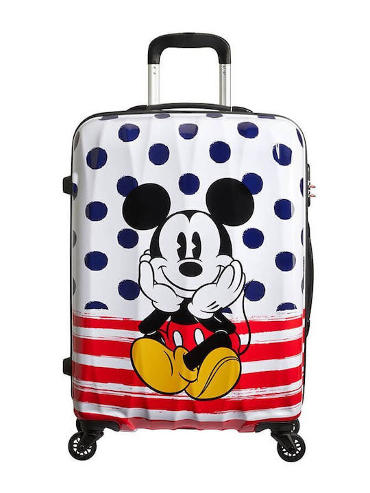 Medium Suitcase American Tourister Disney Legends Mickey Blue Dots