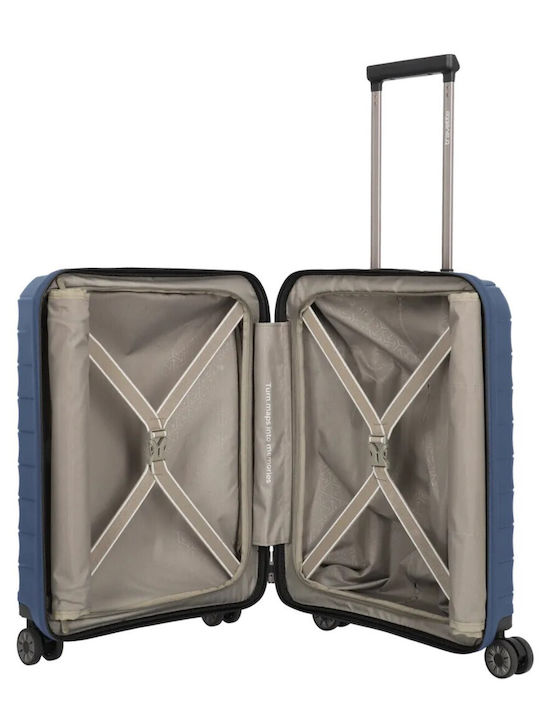 Travelite Mooby S+ Cabin Suitcase Front Pocket Navy