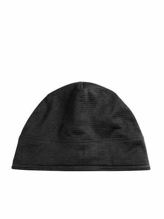 Beanie Unisex Σκούφος Πλεκτός σε Μαύρο χρώμα