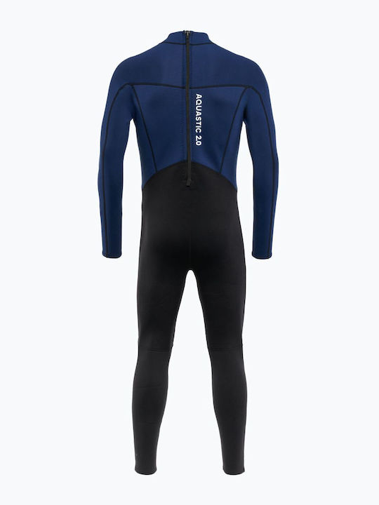 Men's Wetsuit Aquastic Wavey Lg 2 Mm Black Navy Size Xl
