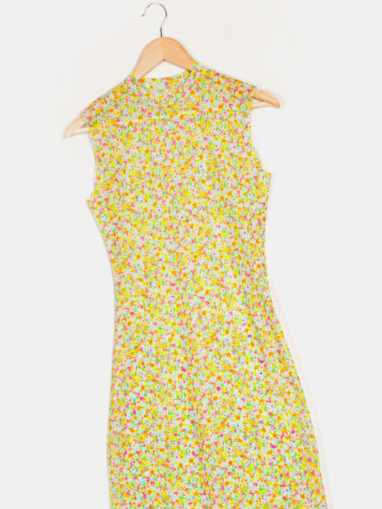Rock Club Damen Maxi Kleid Strand Mehrfarbig