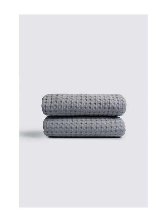 Viokarpet Waffle Decke Piqué Übergröße 230x240cm Grau