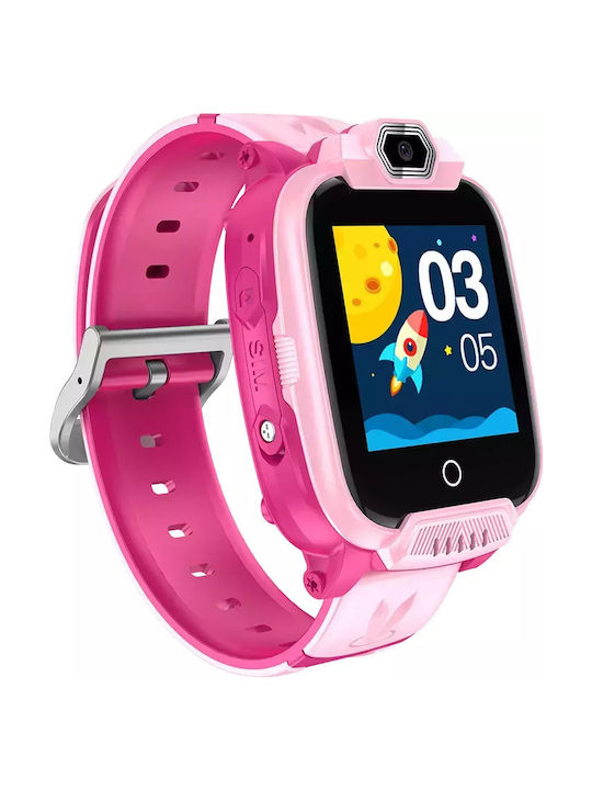 Canyon Παιδικό Smartwatch Jondy KW-44 4G με GPS & Κάμερα Ροζ