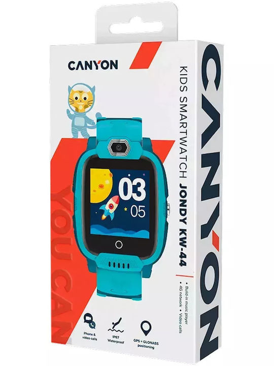 Canyon Детски Смартчасовник Jondy KW-44 4G с GPS и Камера Зелен