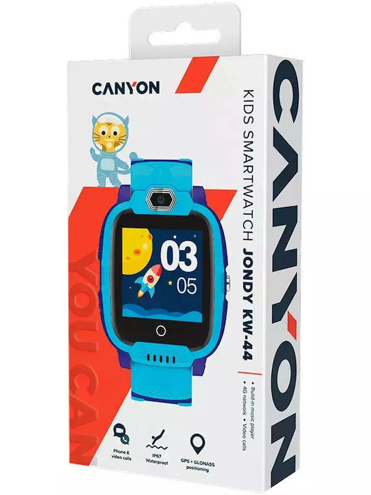Canyon Kids' Smartwatch Jondy KW-44 4G with GPS & Camera Blue