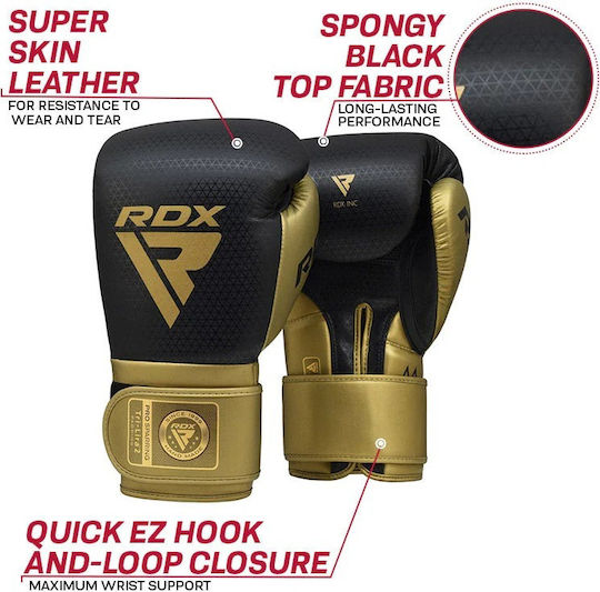 RDX Mark Pro Boxhandschuhe für Kampf Gold