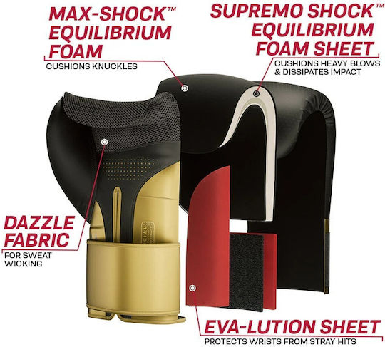 RDX Mark Pro Boxhandschuhe für Kampf Gold