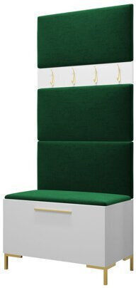 Tivsoa 102 Eingangsmöbel mit Spiegel & Garderobe Aspro 84x46x196cm