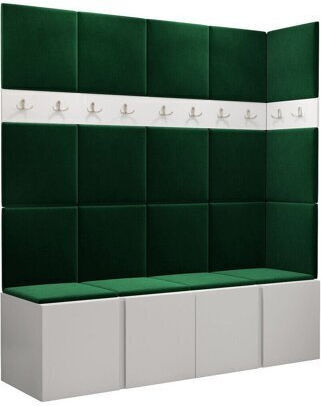 Hartford 265 Entry Furniture with Mirror & Hanger Aspro 168x46x186cm
