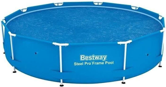 Синьо соларно покривало за басейн Bestway Flowclear 244 см кръгло, 210 см