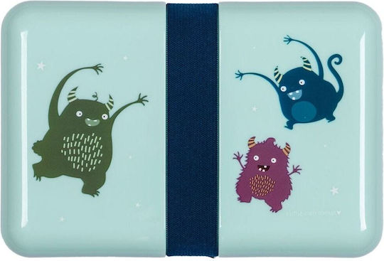 A Little Lovely Company Plastic Kids' Lunch Set Light Blue x x 6cm