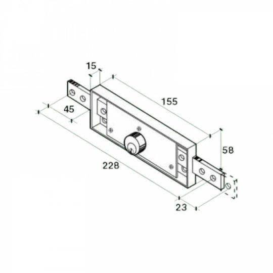 F.lli Facchinetti Garage Roller Shutter Lock F100f1000 Center Locking