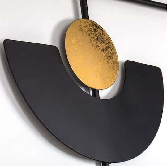 Metall-Wandrahmen "Lunar" Schwarz – Gold 40x60cm