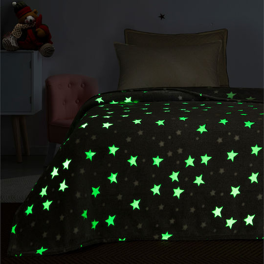 Beauty Home Velvet Fluorescent Gray Kids Blanket 220x240cm