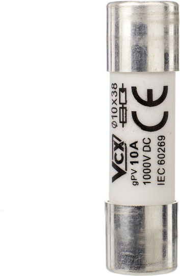 Cartuș siguranță cilindric Gpv 10x38 10A 1000V DC/CF-10-10A