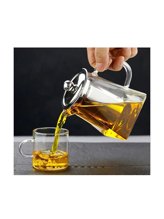 Teekanne mit Filter Glas Transparent 950ml
