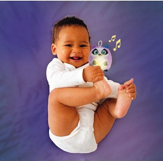 Baby Clementoni Animăluț Twinkle Twinkle Little Badger Din Țesătură Cu Lumină și Sunete Pentru Nou-Născuți