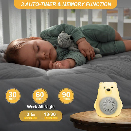 Mama Said Schlafspielzeug aus Silikon mit Musik, Licht und Geräuschen für 0++ Monate