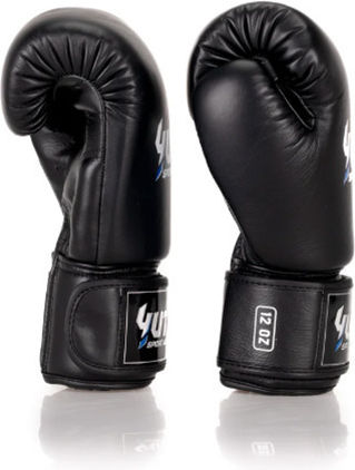 Yuth Yuth Signature Line Boxing Gloves Leather for Match Black