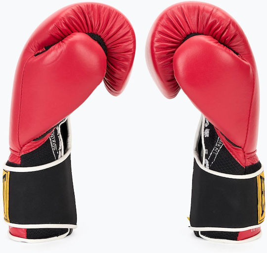 Everlast 1910 Classic Training Mănuși de Box din Piele pentru Competiție Roșii