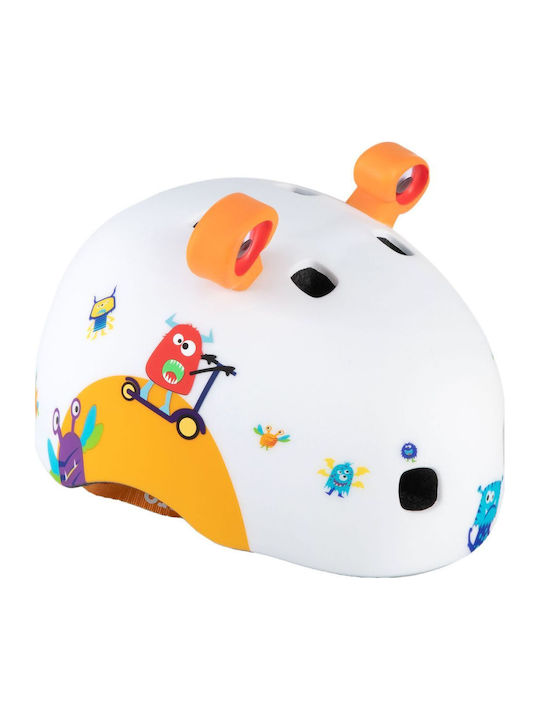 Micro 3D Monsters Cască pentru biciclete / trotinete pentru copii Scooter Multicolor cu lumină LED încorporată