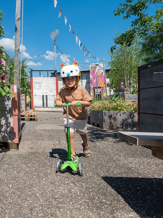 Micro 3D Monsters Cască pentru biciclete / trotinete pentru copii Scooter Multicolor cu lumină LED încorporată