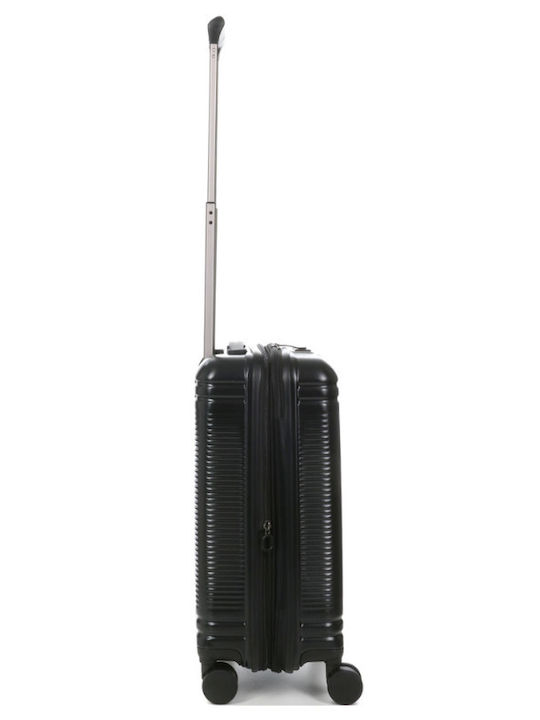 Airtex Paris Βαλίτσα Ταξιδίου Καμπίνας Μαύρη με 4 Ρόδες Ύψους 53εκ.