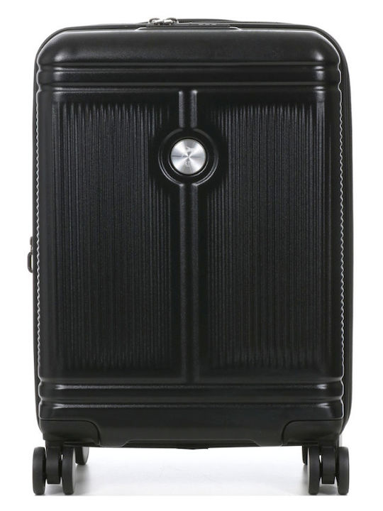 Airtex Paris Βαλίτσα Ταξιδίου Καμπίνας Μαύρη με 4 Ρόδες Ύψους 53εκ.