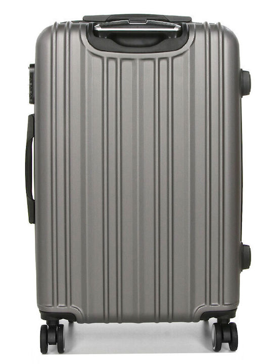 WORLDLINE Valiză de Călătorie Mare Dură Gri cu 4 roți Înălțime 74cm
