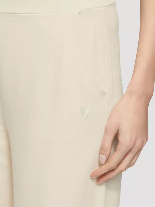 Women's Fabric Trousers Beige