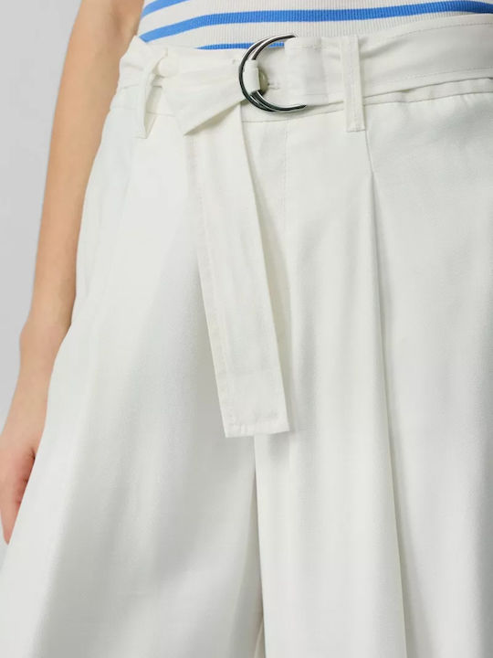 Women's Fabric Trousers White
