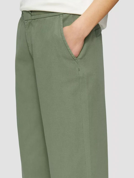 Women's Fabric Trousers Green